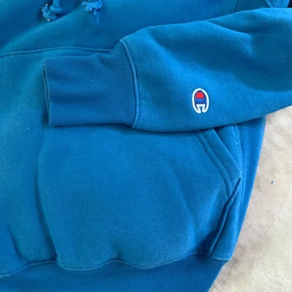 Blue reverse weave Champion hoodie-great condition!💙FINAL MARKDOWN💙 - Picture 14 of 16
